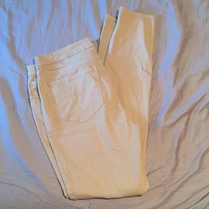 Mid-rise Khaki Skinny Jeans / size 12L